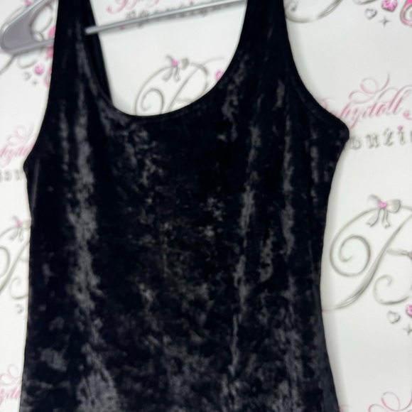 Material girl dress corset backing sexy cut out stretchy velvet velour shiny y2k - Picture 10 of 12